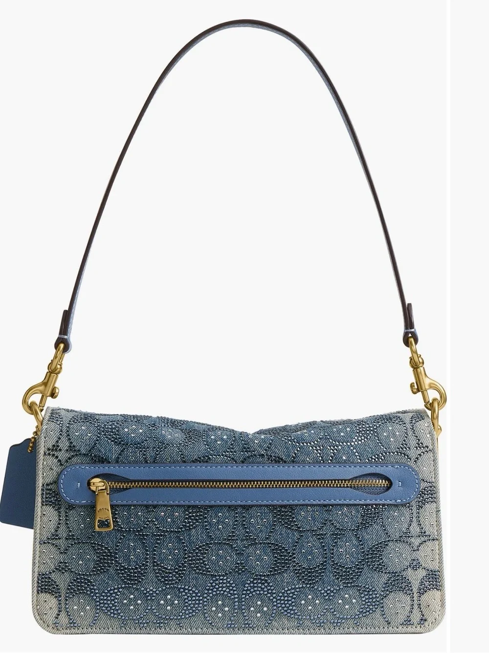 Coach Soft Crystal Signature Denim Tabby 26